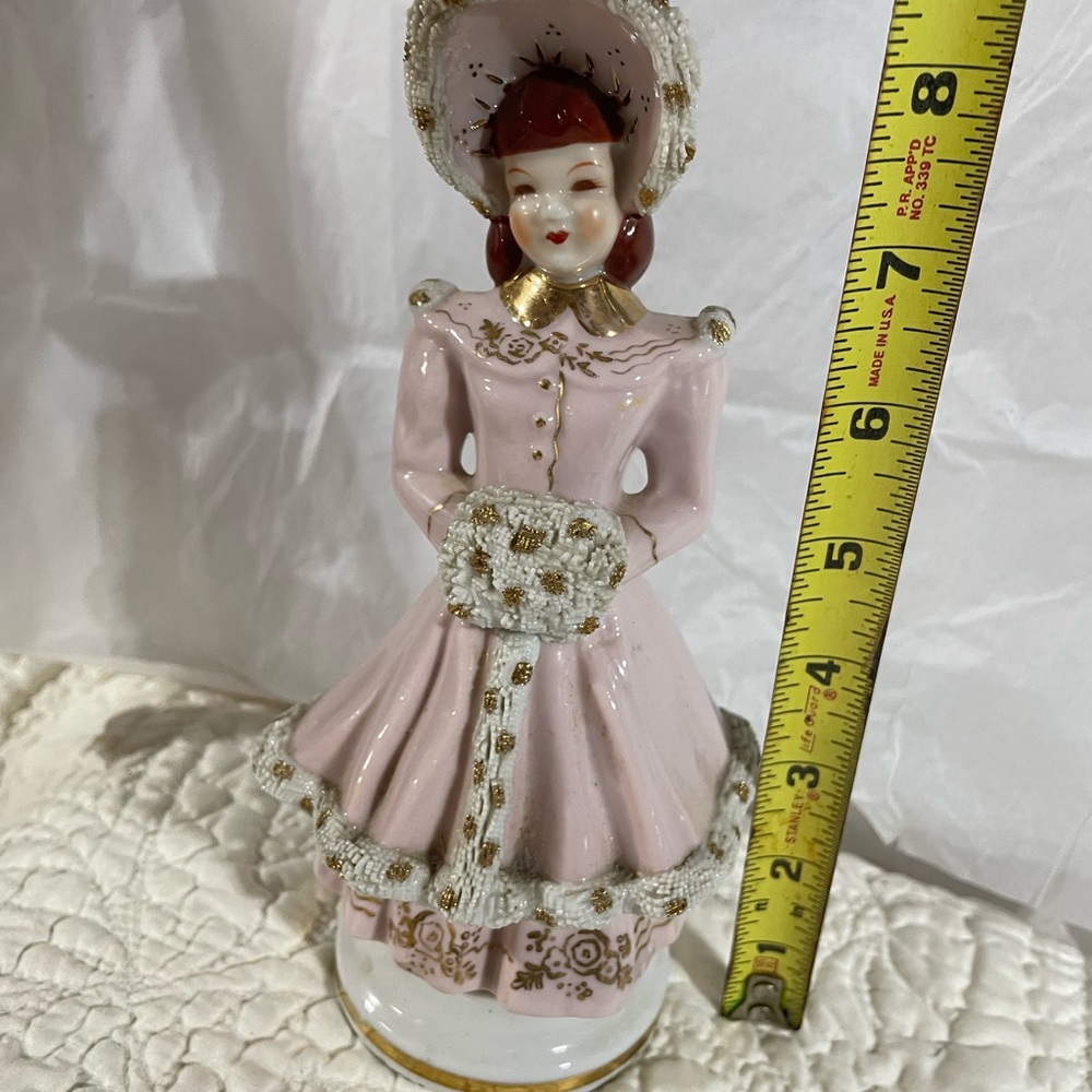 Vintage Japan Pink Porcelain Figurine